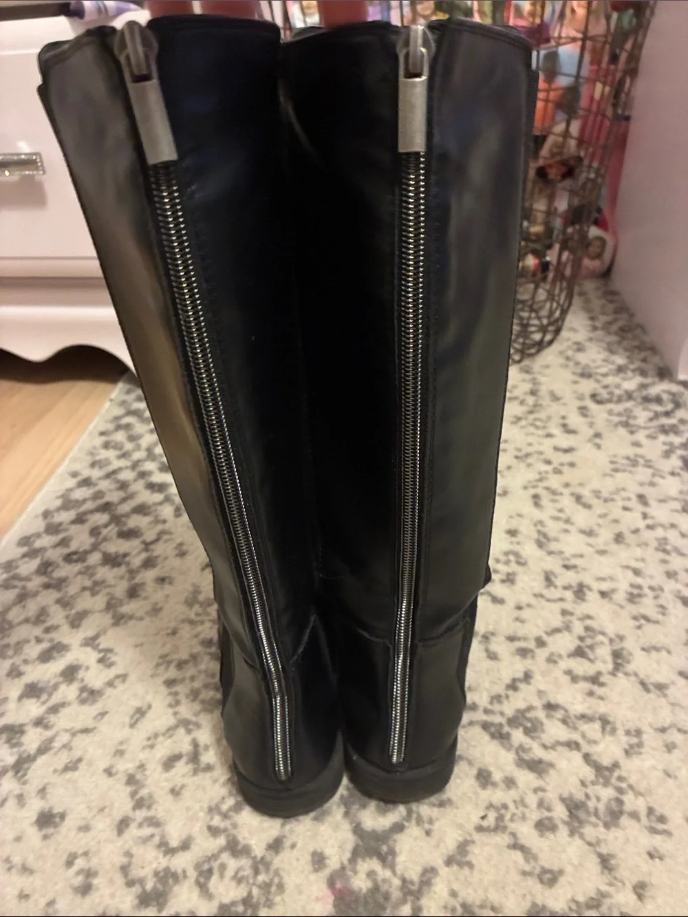 Black kids Tall Riding Boots
